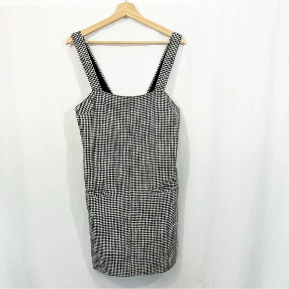 Abercrombie and Fitch Houndstooth Plaid Jumper Dress - Picture 2 of 9